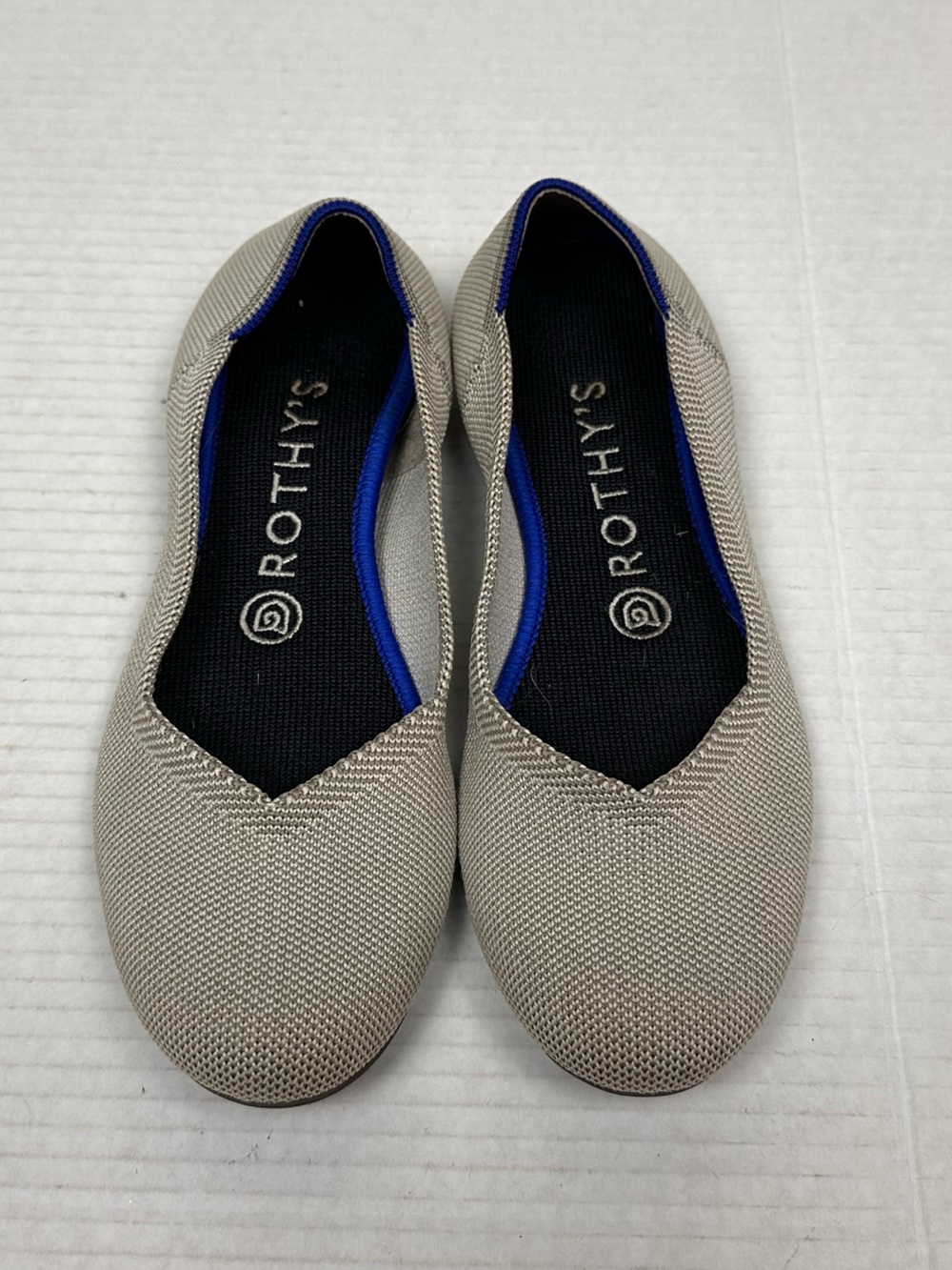 ROTHY'S THE FLAT ROUND TOE CREAM BALLET FLATS SHOES WOMEN'S 7.5 - Picture 2 of 10